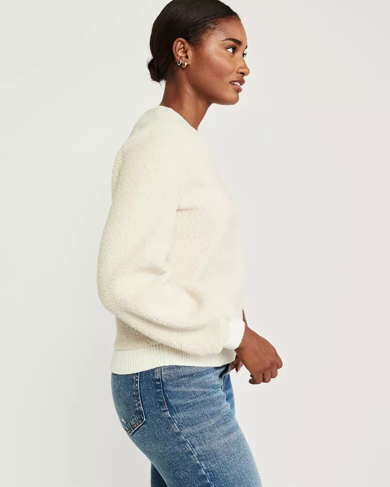 Sherpa Crewneck Sweatshirt | Abercrombie & Fitch (US)