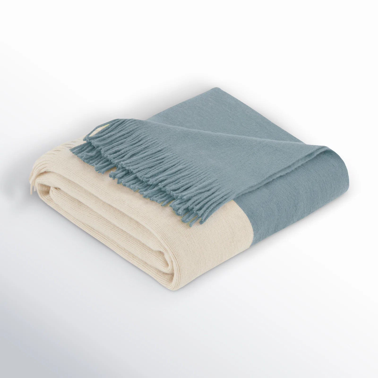 Linea Color Block Faux Cashmere Throw | Birch Lane