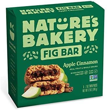 Nature's Bakery Apple Cinnamon Real Fruit, Whole Grain Fig Bar - 6 ct. (12 oz.) | Amazon (US)