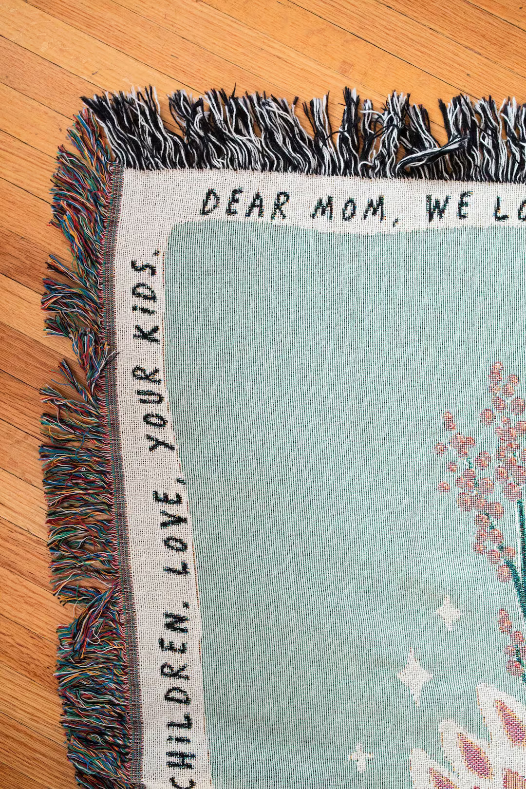 Custom Message Blanket: Personalized Gift for Mom, Woven Throw for Dad, Floral Blanket, Valentine... | Etsy (US)