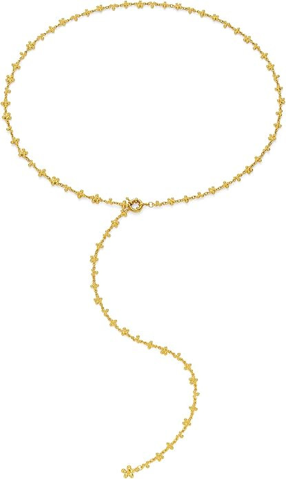 Sunflower Necklaces for Women with Green Natural Agate Chunky Gold Necklace 18K Gold Plated State... | Amazon (US)