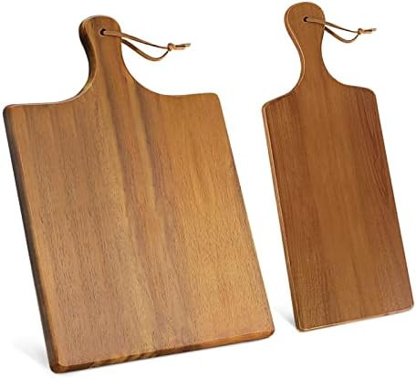 AIDEA Wood Cutting Board with Handle, Cheese Board Chartuterie Board，for Cutting and Serving 17... | Amazon (US)