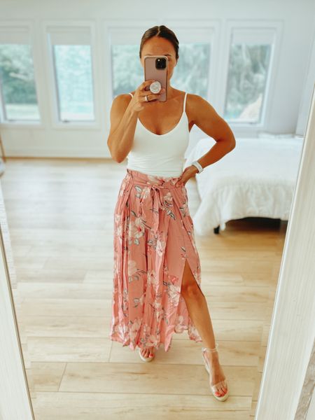 Vacation outfit idea / date night outfit / dress alternative. These flowy pants are  so comfortable and can be paired with whatever top you prefer! #amazonfashion 

#LTKfindsunder50 #LTKstyletip #LTKshoecrush