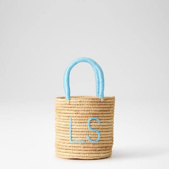 Hand Embroidered Raffia Handbag | Mark and Graham