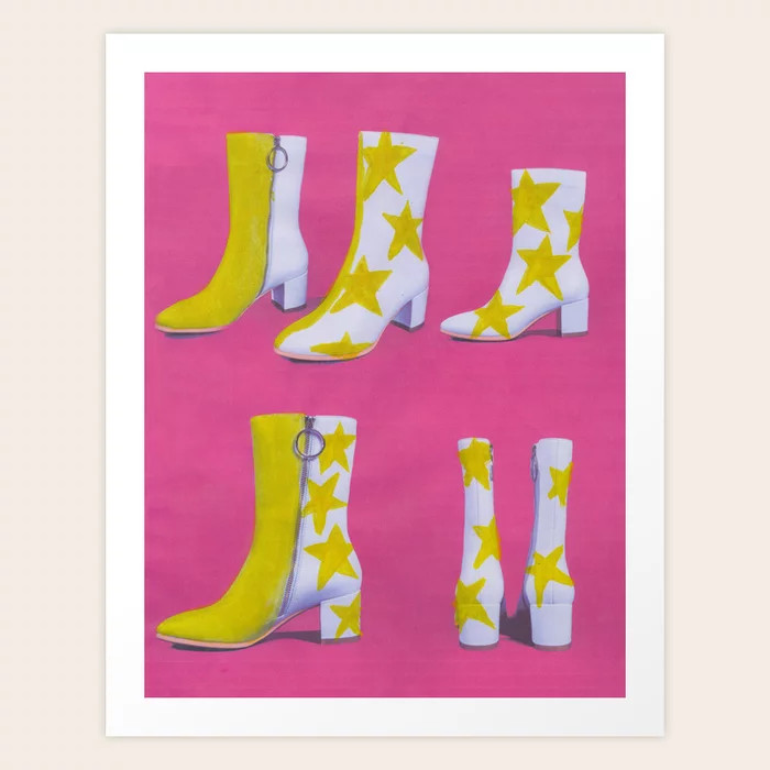 STAR BOOTS Art Print | Society6