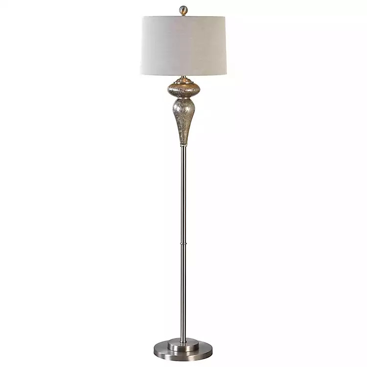 New! Silver Mercury Glass Floor Lamp, Set of 2 | Kirkland's Home
