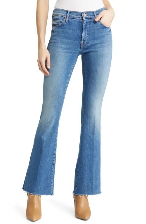 MOTHER Frayed Flare Jeans in A Groovy Kind Of Love at Nordstrom, Size 27 | Nordstrom
