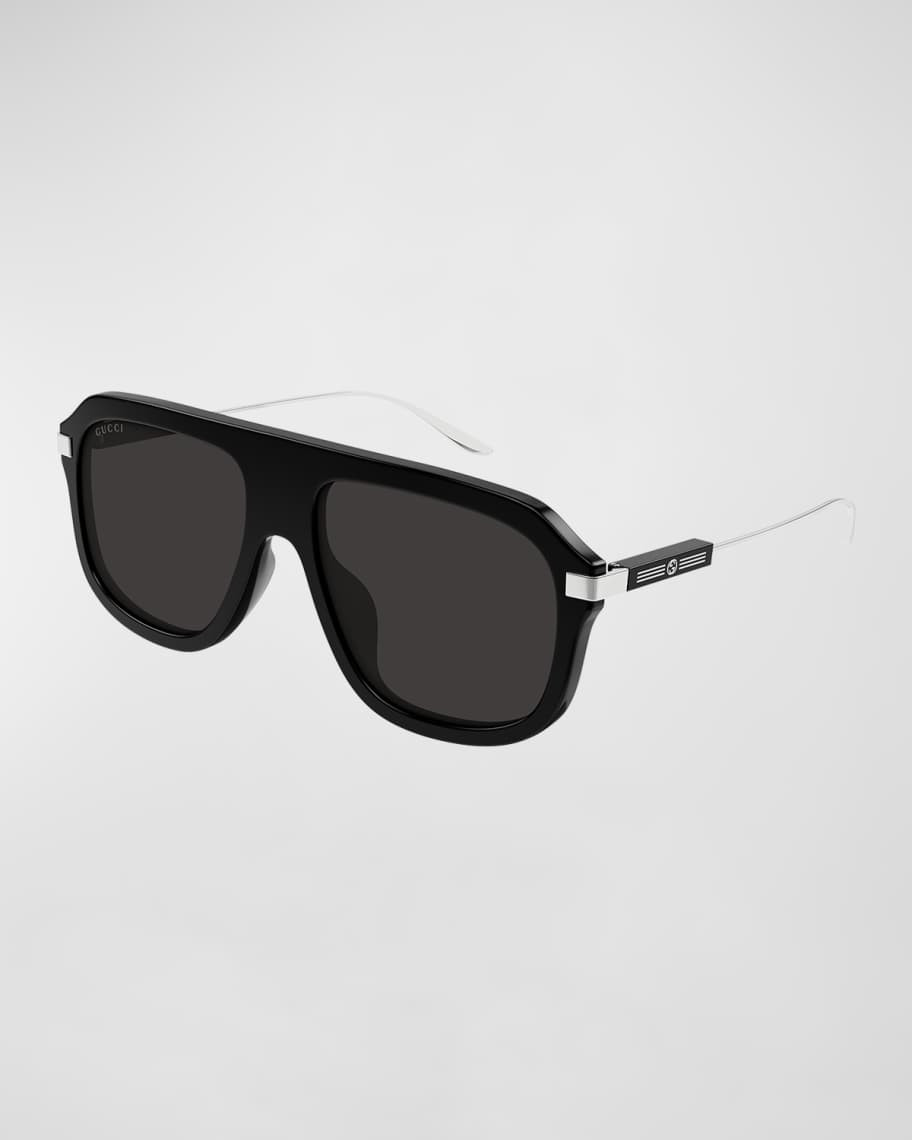Gucci Men's GG Acetate Aviator Sunglasses | Neiman Marcus