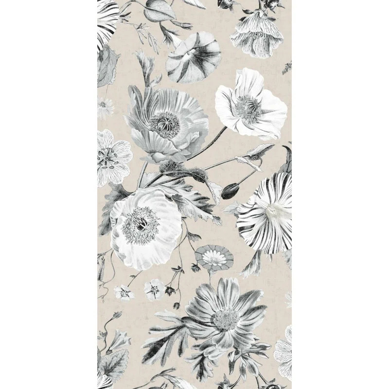 Magadalena Vintage Poppy 18.86' L x 18" W Peel and Stick Wallpaper Roll | Wayfair North America