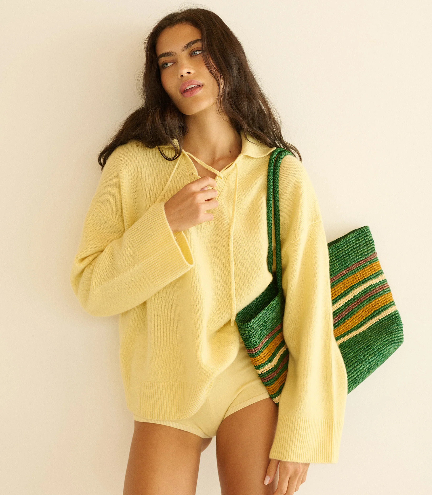 Burke Cashmere Sweater - Wild Honeysuckle | DÔEN | DOEN
