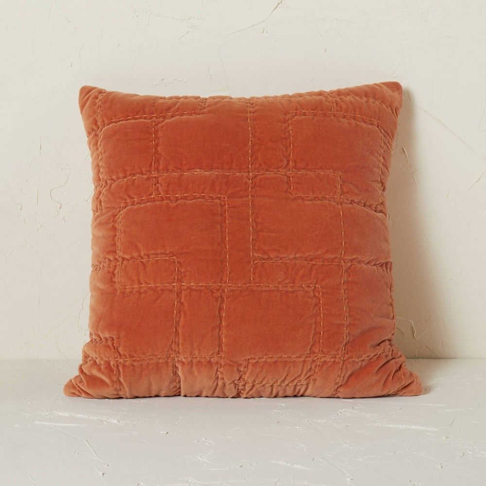 Quilted Cotton Velvet Throw Pillow - Opalhouse™ designed with Jungalow™ | Target