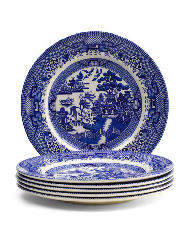 Set Of 6 Willow Dinner Plates | Marshalls