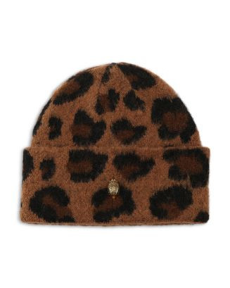 Fuzzy Leopard Print Beanie | Bloomingdale's (US)