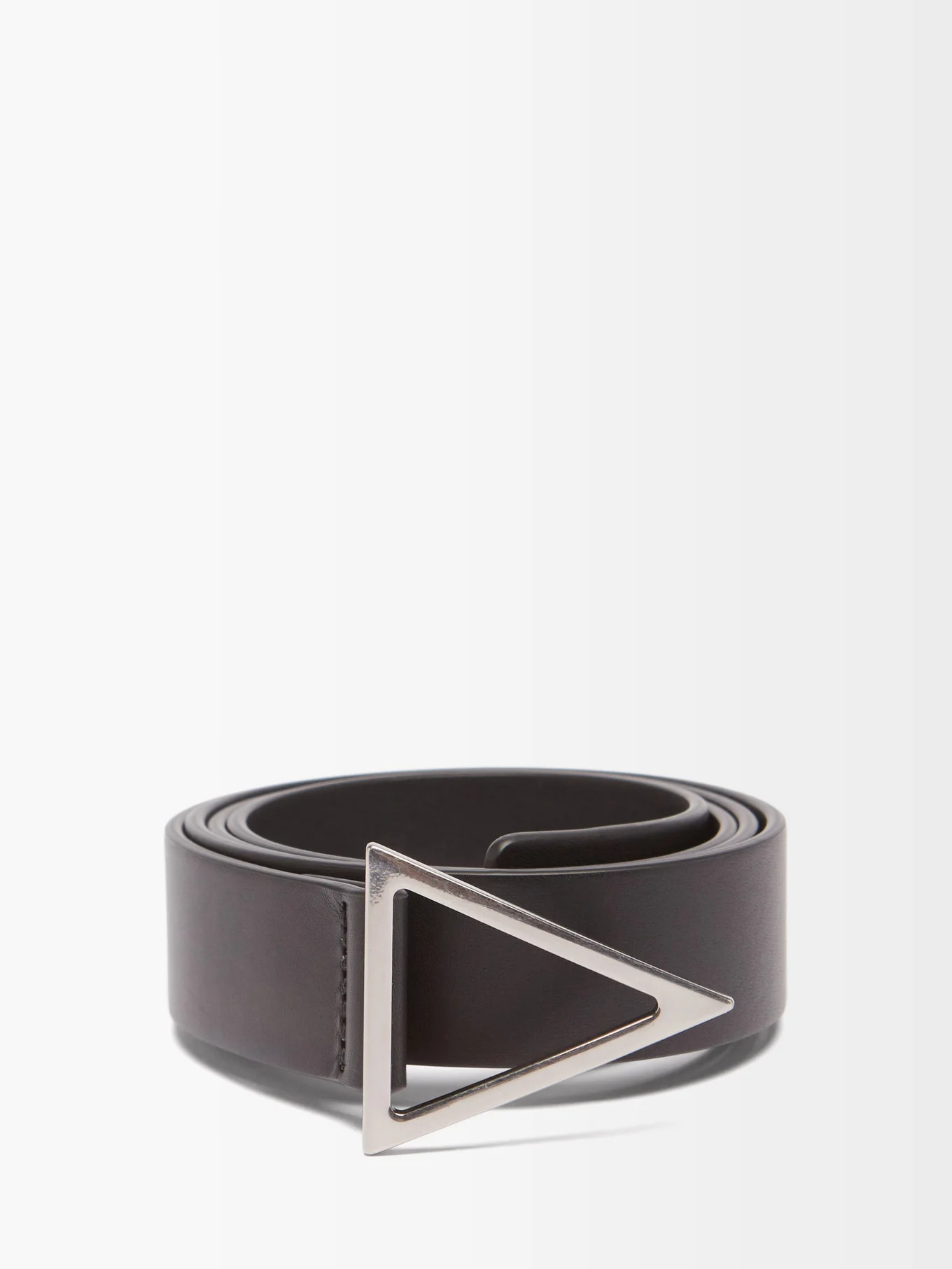 Triangle-buckle smooth-leather belt | Matches (UK)
