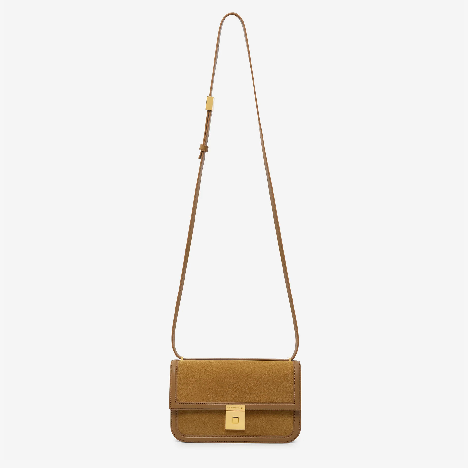 The Paris Crossbody | Caramel Suede & Caramel Smooth | DeMellier | DeMellier