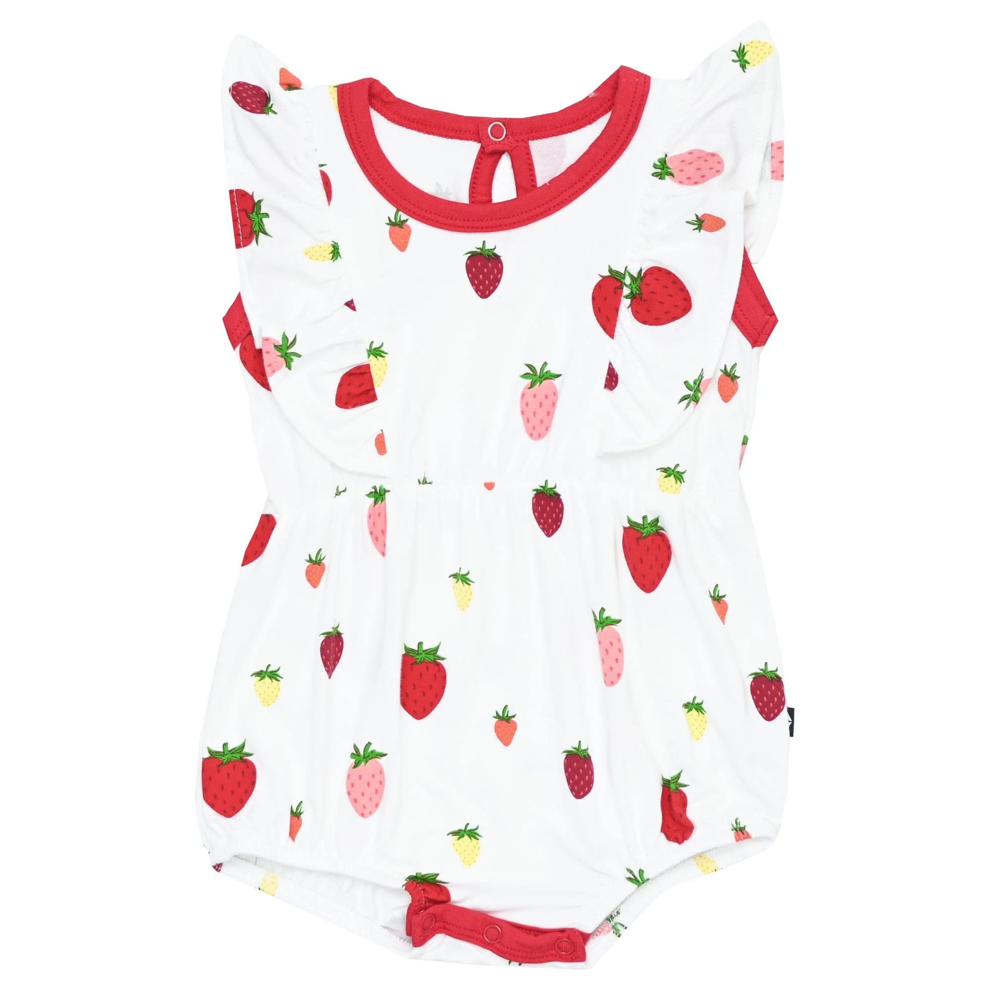 Bubble Romper in Strawberry | Kyte BABY