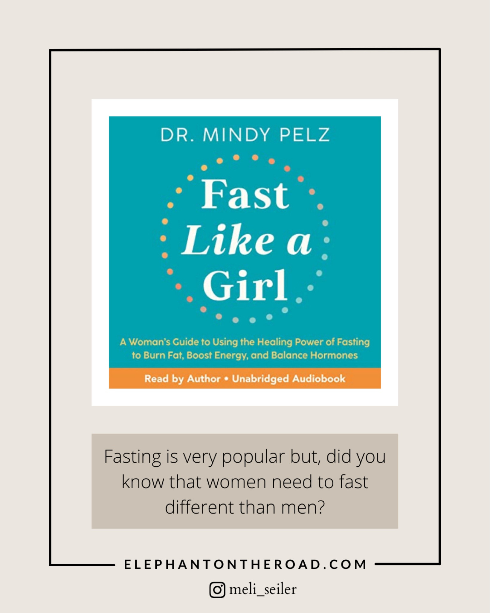 Fast Like A Girl By Dr. Mindy Pelz - Wellness Gift Ideas For Self Care Lovers Under $50



#LTKGiftGuide #LTKHoliday #LTKfindsunder50