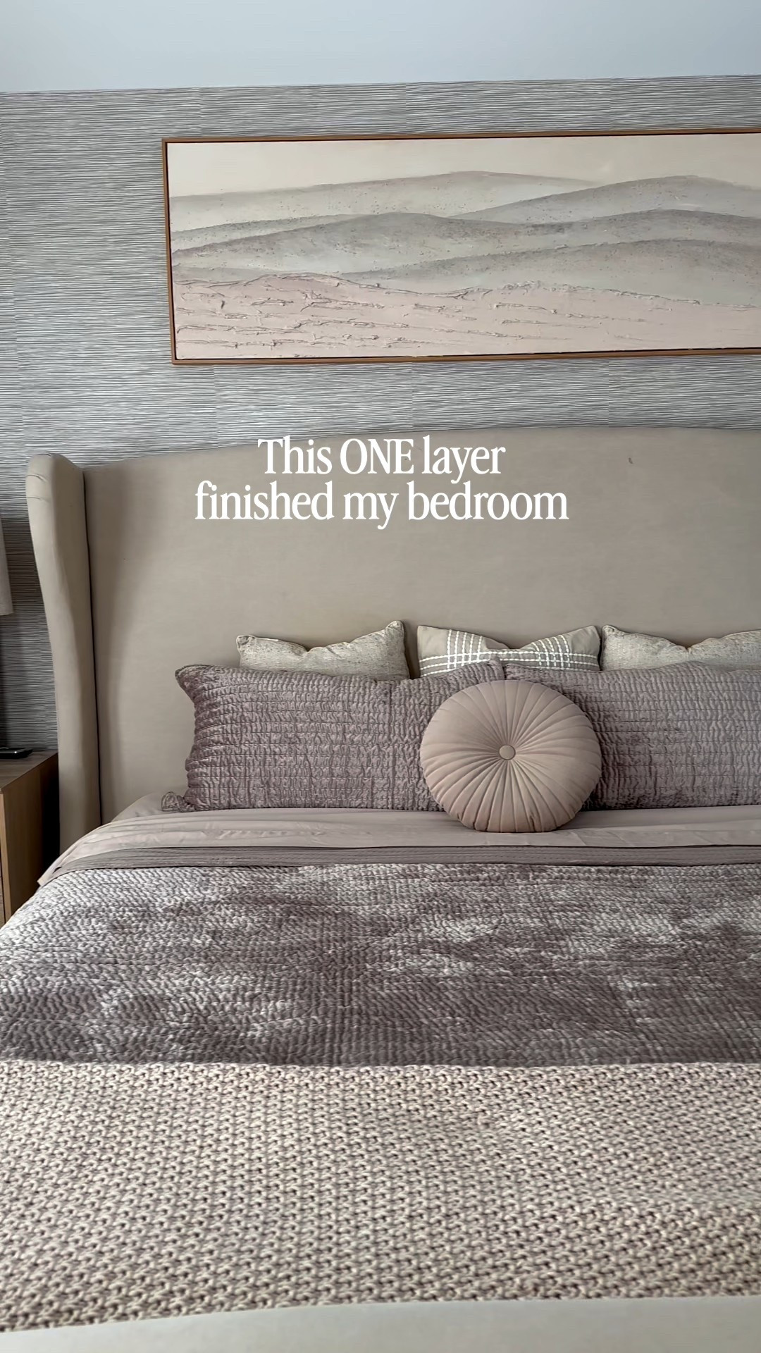 This is how I layer bedding so it feels elevated, not overdone:

• clean base
• neutral duvet
• textured knit to finish

That last layer is what brings warmth and balance to a bedroom, without clutter.

This neutral, knit throw is so soft and is the perfect texture. One of my favorites. 

#knitthrow #throwblanket #bedding #amazonbedding 

#LTKHome #LTKSeasonal