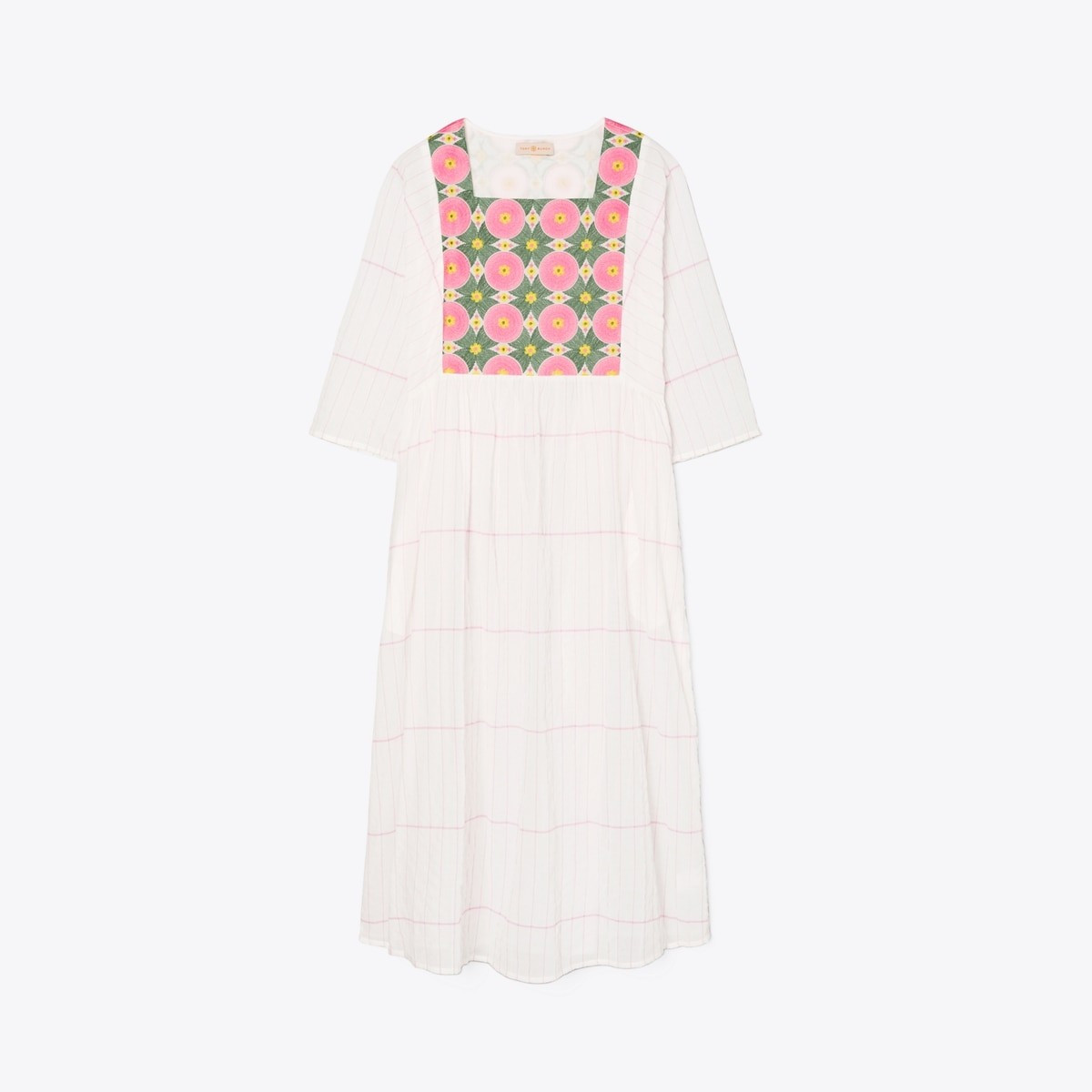 Embroidered Midi Caftan- Tory Burch Dress | Tory Burch (US)