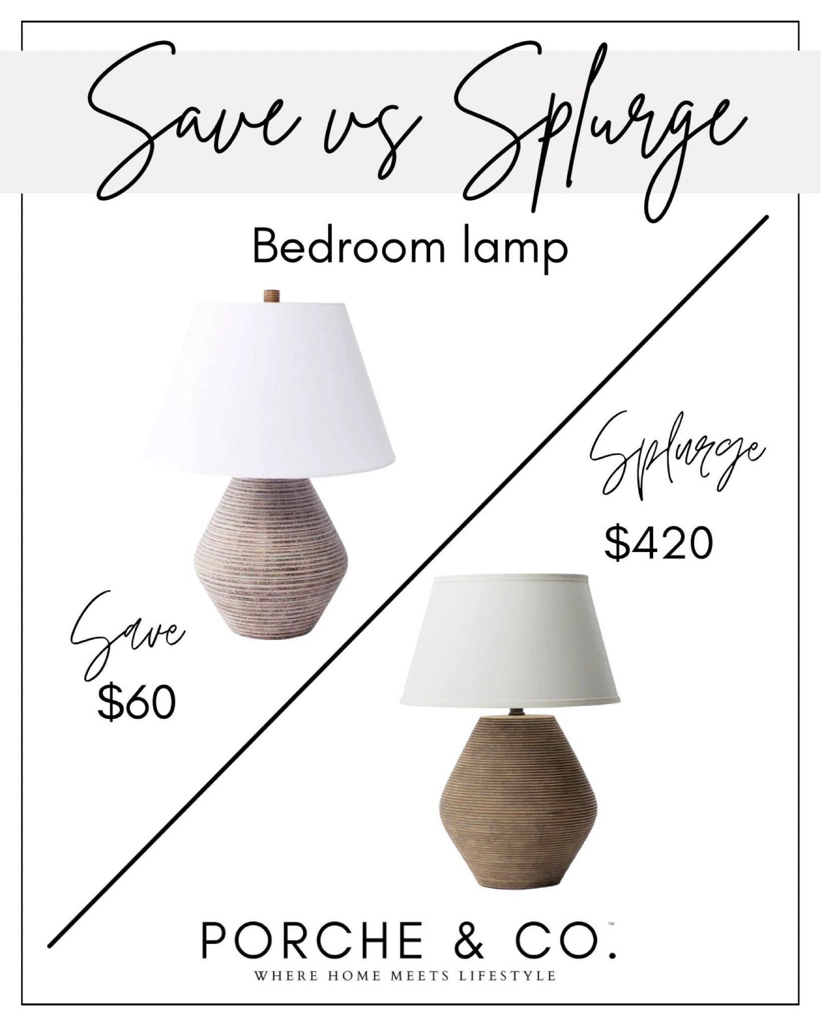 Save vs splurge
Modern classic lamp
Table lamp 


#LTKhome #LTKstyletip #LTKFind