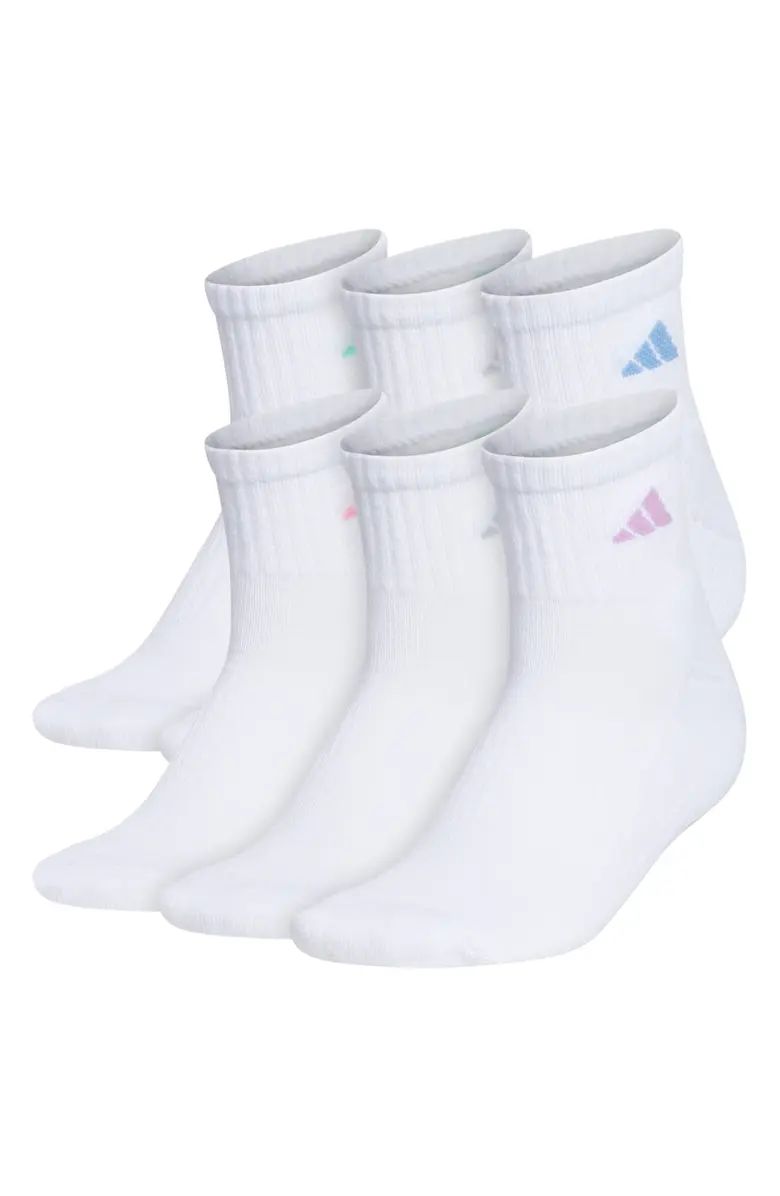 adidas Athletic Cushioned Crew Socks - Pack of 6 | Nordstromrack | Nordstrom Rack