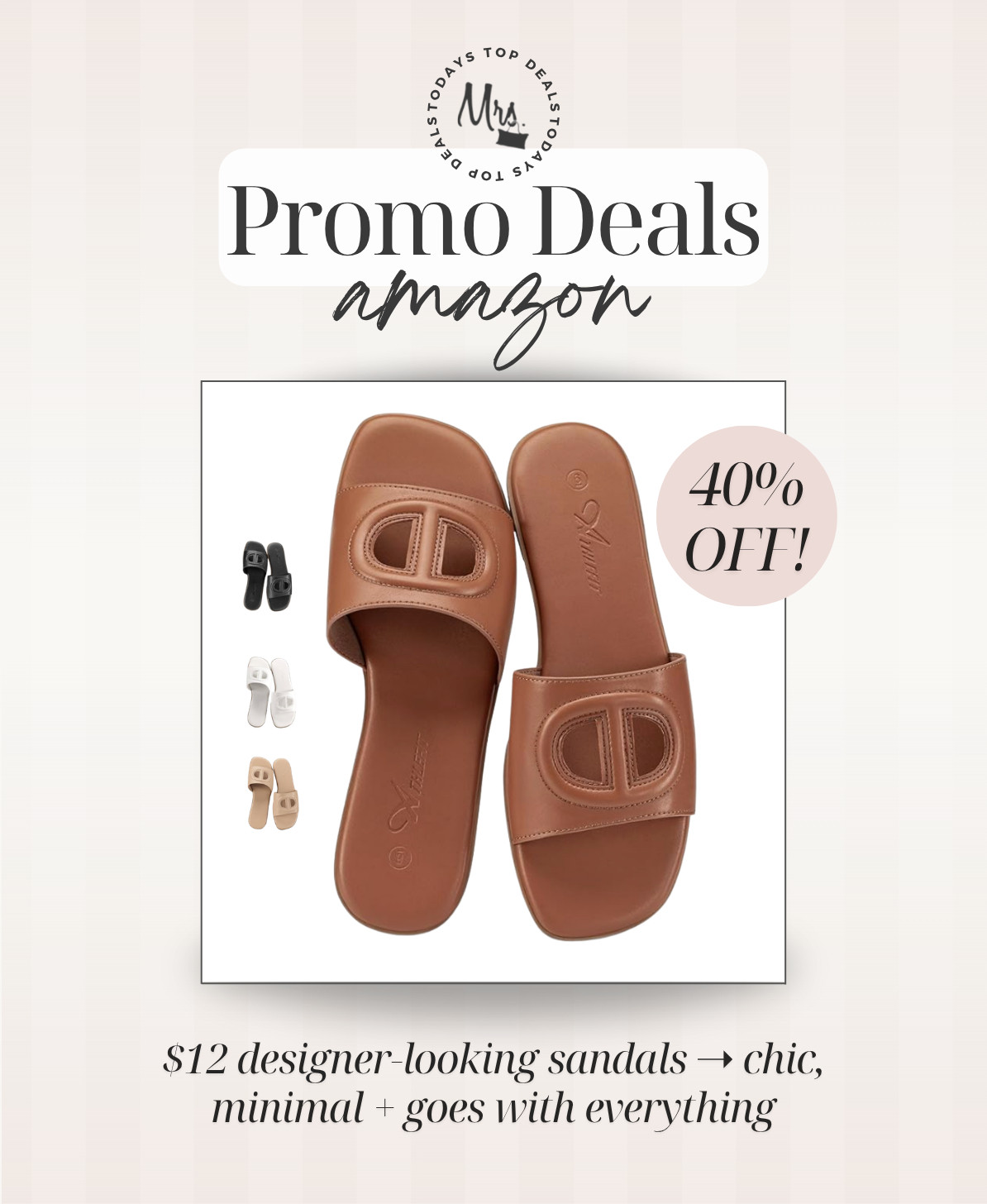 $12 designer-looking sandals ➝ chic, minimal + goes with everything 

 #LTKgrwm #LTKSeasonal #LTKSaleAlert