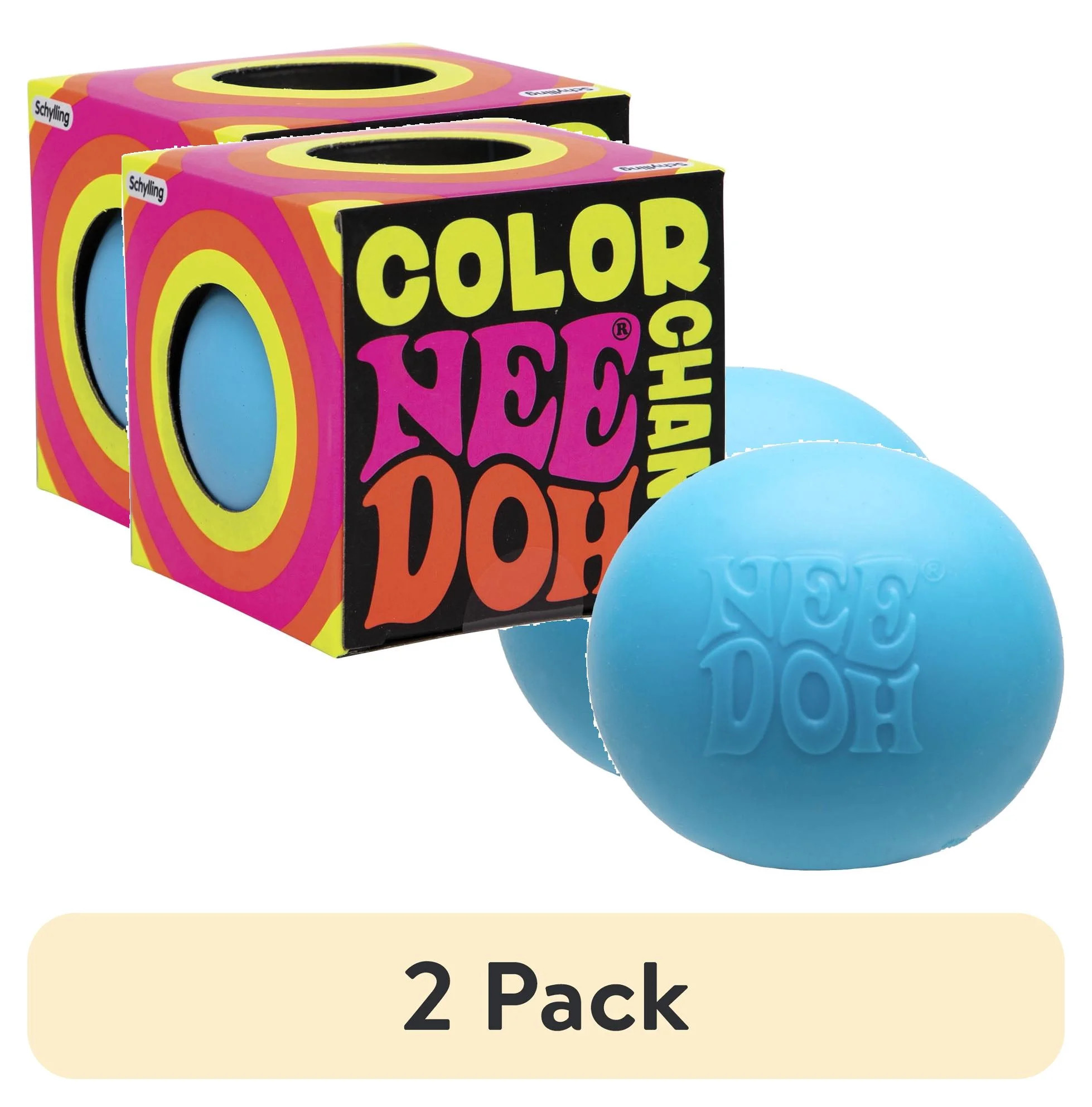 (2 pack) NeeDoh Color Change, Novelty Fidget Toy, Multiple Colors, Children Ages 3+ | Walmart (US)