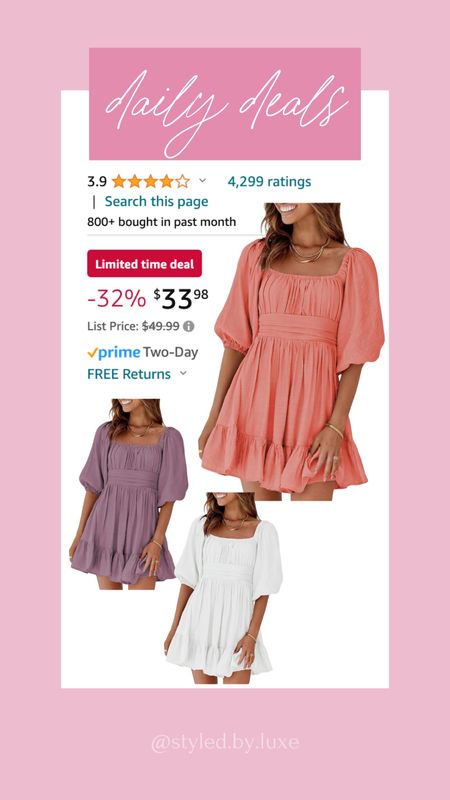 Amazon daily deals!

Amazon fashion | amazon daily deals | amazon dresses | summer dresses 

#LTKstyletip #LTKfindsunder50 #LTKSeasonal
