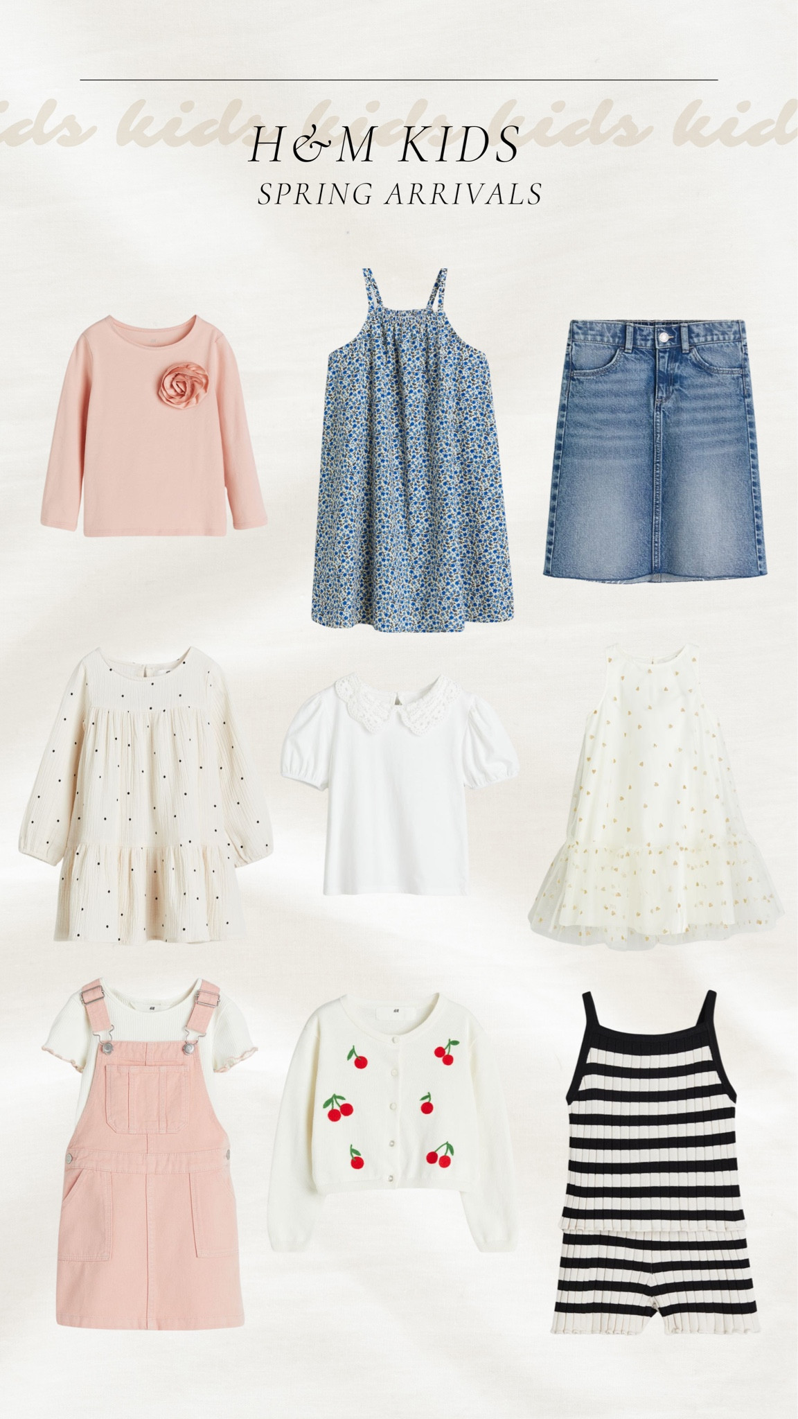 New kids arrivals from H&M - these are so cute for spring! 

H&m, kids clothes, toddler spring clothes, new arrivals, toddler fashion, spring fashion, Maddie Duff 

#LTKSeasonal #LTKkids #LTKbaby