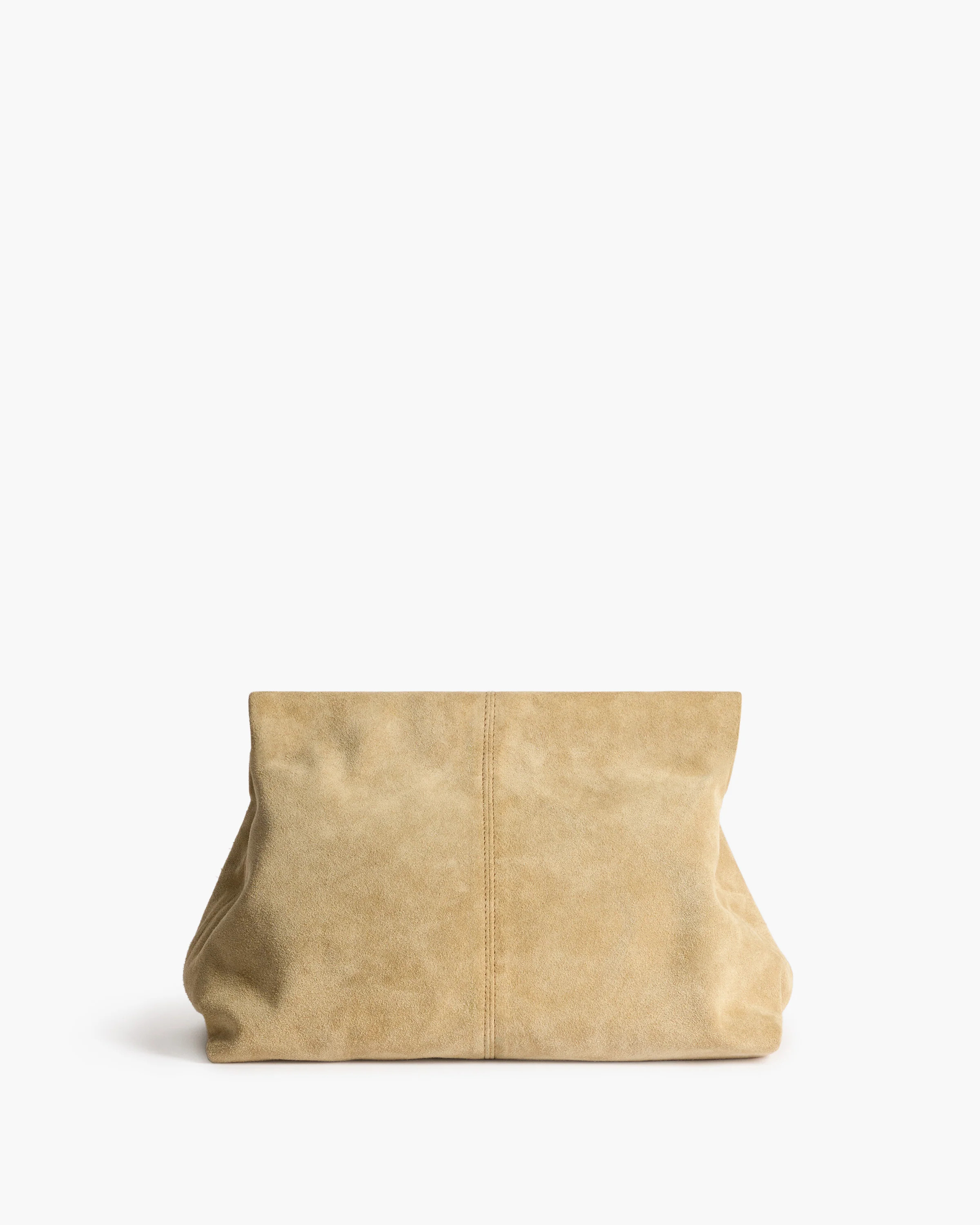 Clay Clutch Suede Sand Bag | Flattered