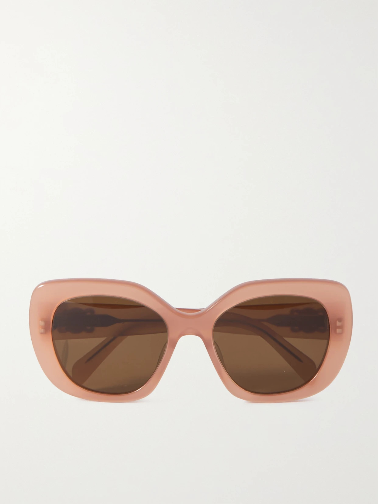 CELINE Eyewear - Square-frame Acetate Sunglasses - Peach | NET-A-PORTER (UK & EU)