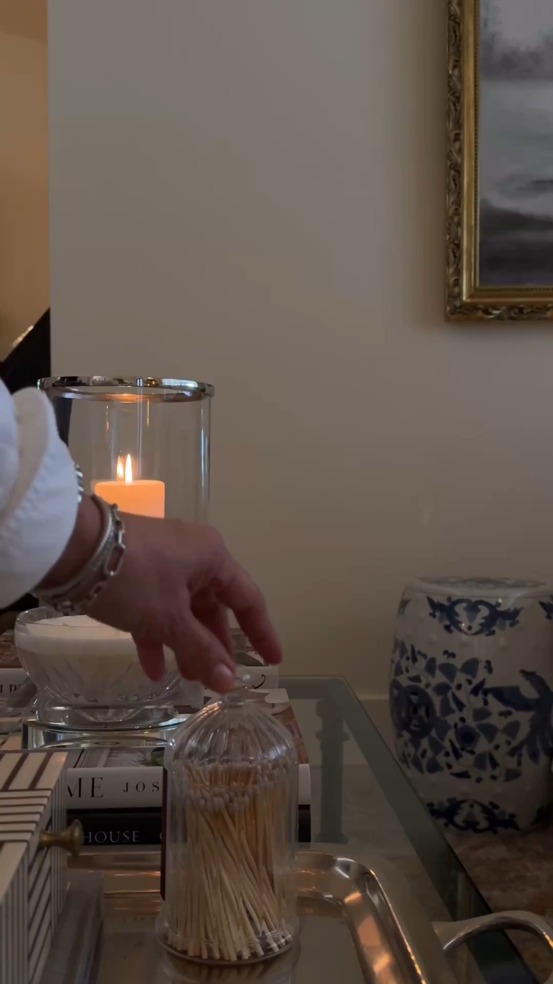 The prettiest match cloche for your tabletop.

Matches. Cloche. Tabletop Decor. Candles. Candle Hurricane. Decorative Box. Crystal Candle Dish. Garden Stool. Living Room Decor. Classic Interior. Lavender Rose Home.

#LTKHome #LTKMothersDay