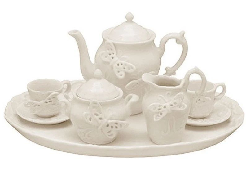 Ava's Butterfly Child Tea Set, Fine Porcelain Children's Tea Set - Etsy | Etsy (US)