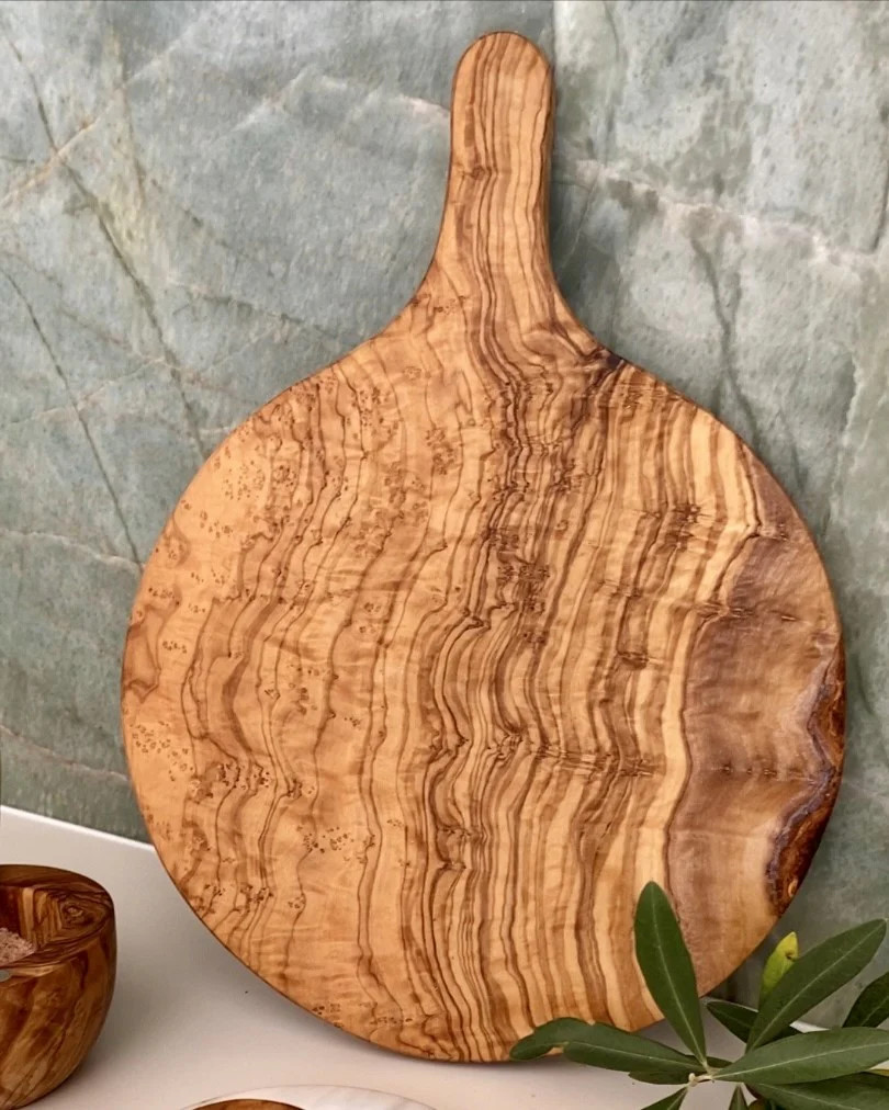 Olive Wood Round Cutting or Serving Board | Cove Home