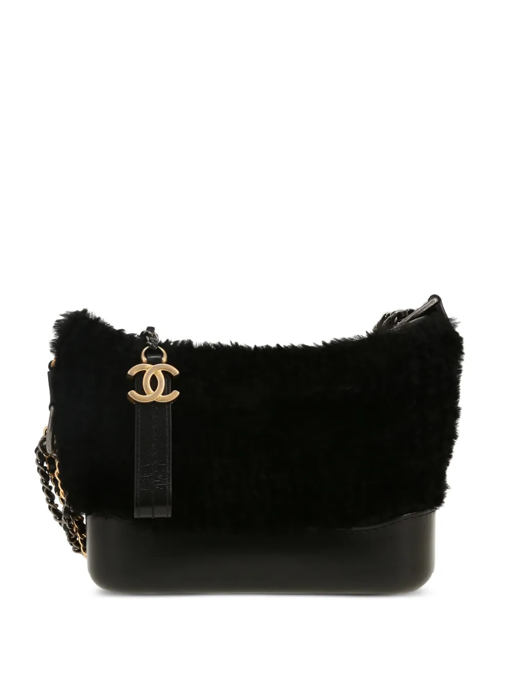 2019 small Gabrielle fur-trim shoulder bag | Farfetch Global