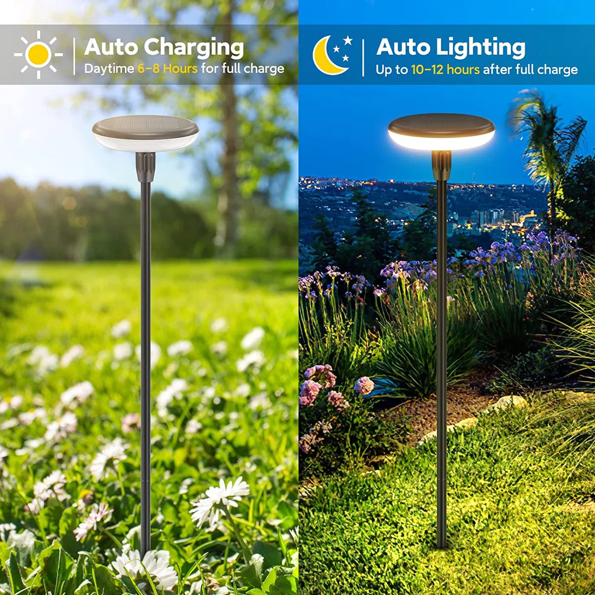 Low Voltage Solar Powered Integrated LED Pathway Light Pack (Set of 4) | Wayfair North America