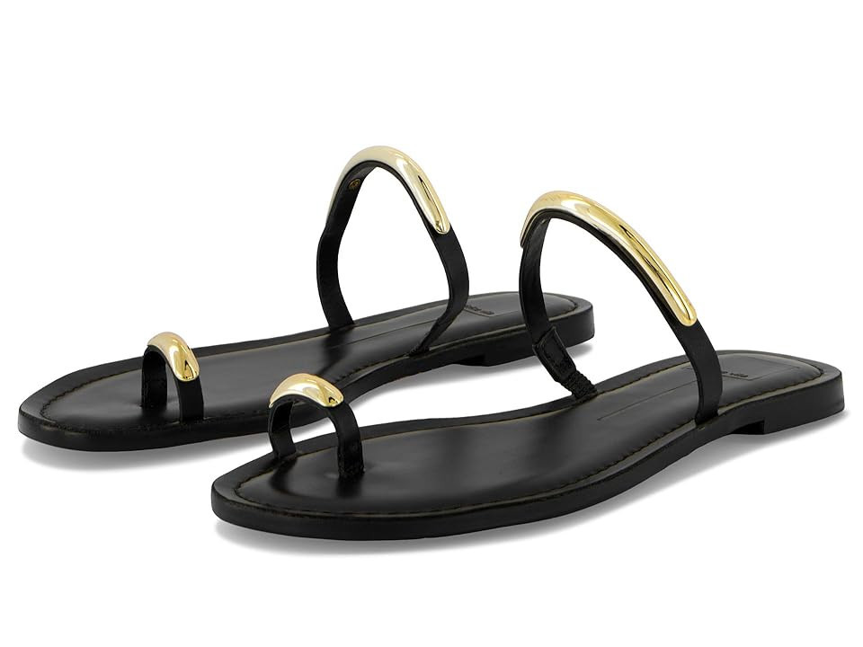 Dolce Vita Wink Women's Sandals Black Leather : 9.5 M, Rubber/Synthetic | Zappos