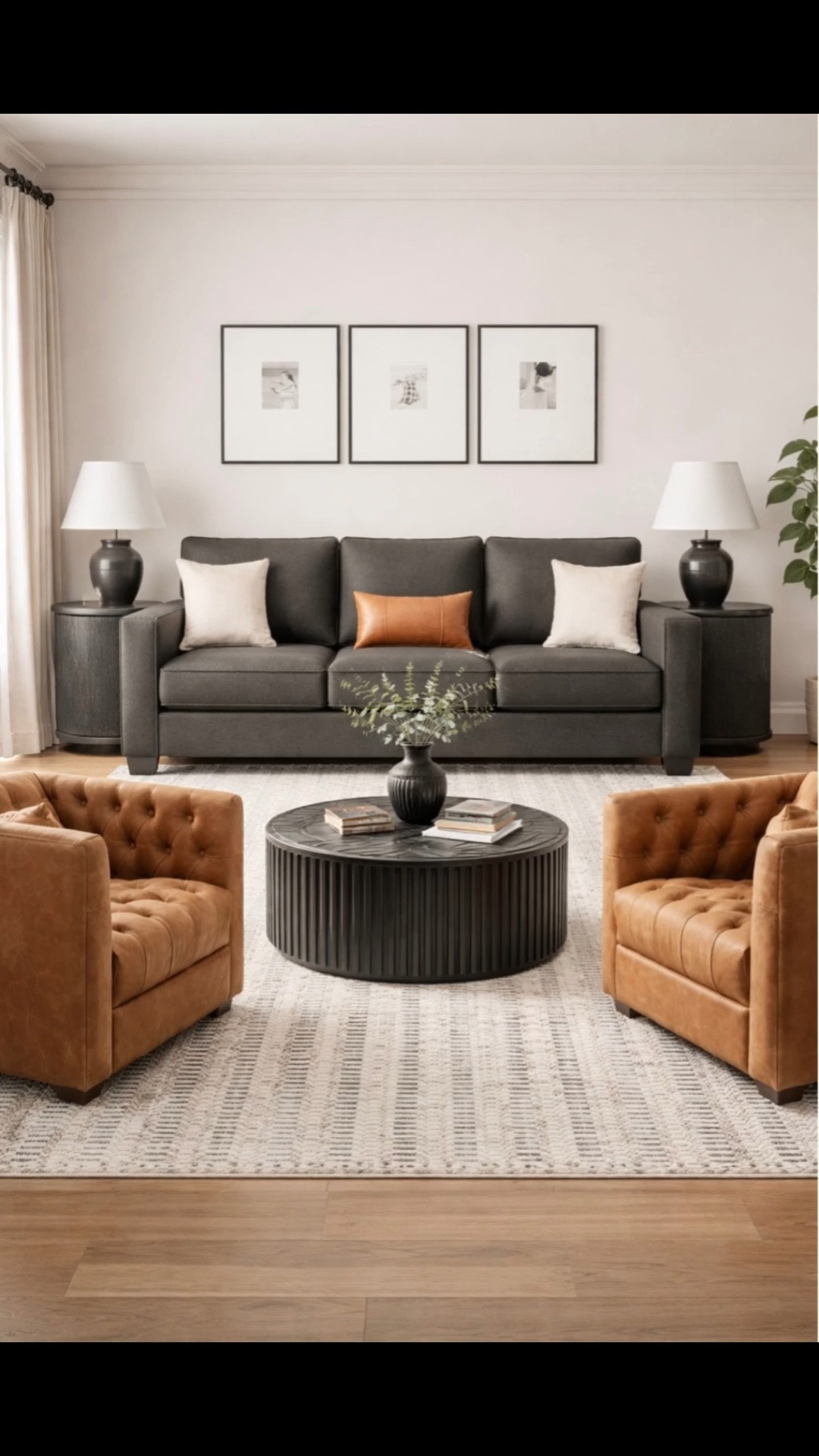 Modern Farmhouse Living Room with Black & Leather Decor & Furniture

Leather living room accent chair, cozy basement ideas, modern living room, transitional decor style, throw pillows, home decor inspiration, living room makeover, home decor finds, interior design, coffee table, black couch, Pottery Barn home finds, minimalist home, rustic home decor, farmhouse

#LTKHome