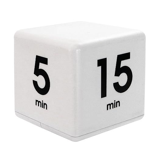 The Miracle TimeCube Timer, 5, 15, 30 and 60 Minutes, for Time Management, Kitchen Timer, Kids Ti... | Amazon (US)