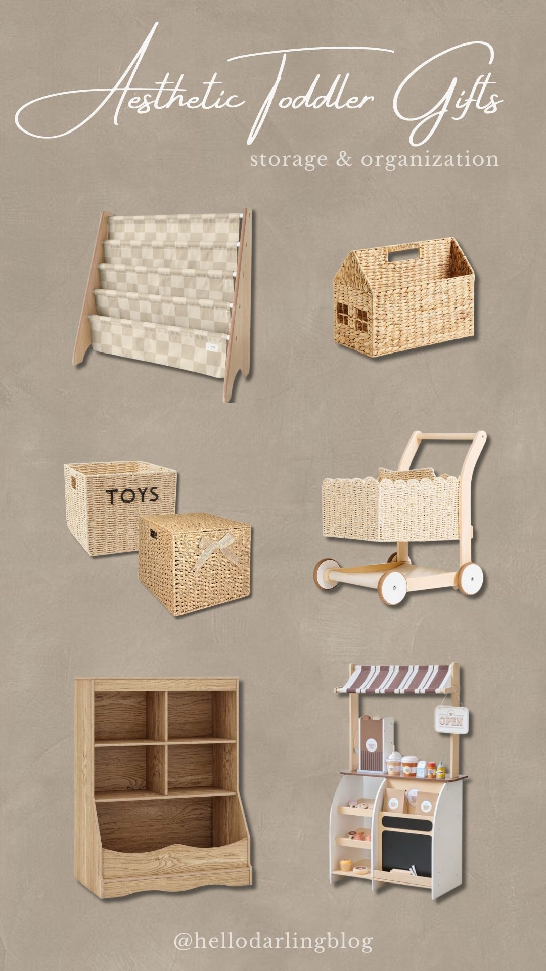 Aesthetic toddler storage and organization ideas to keep your playroom looking clean and beautiful. Linking our favorite neutral book shelf, rattan toy baskets, labeled storage bins, wicker dollhouse bin, toddler push cart, wooden cubby shelf, and a minimal market stand for pretend-play storage. All neutral, minimal, and perfect for playrooms, nurseries, or living spaces where you want toys to blend with your home decor. These organizational picks help create a calm, clutter-free space and make great gift ideas for toddlers and moms.
#toddlermom #playroomorganization #aesthetickids #neutraltoys #playroominspo #ltkhome #ltkkids #ltkgiftguide #montessorikids #toyorganization #homedesign


#LTKKids #LTKGiftGuide #LTKHoliday
