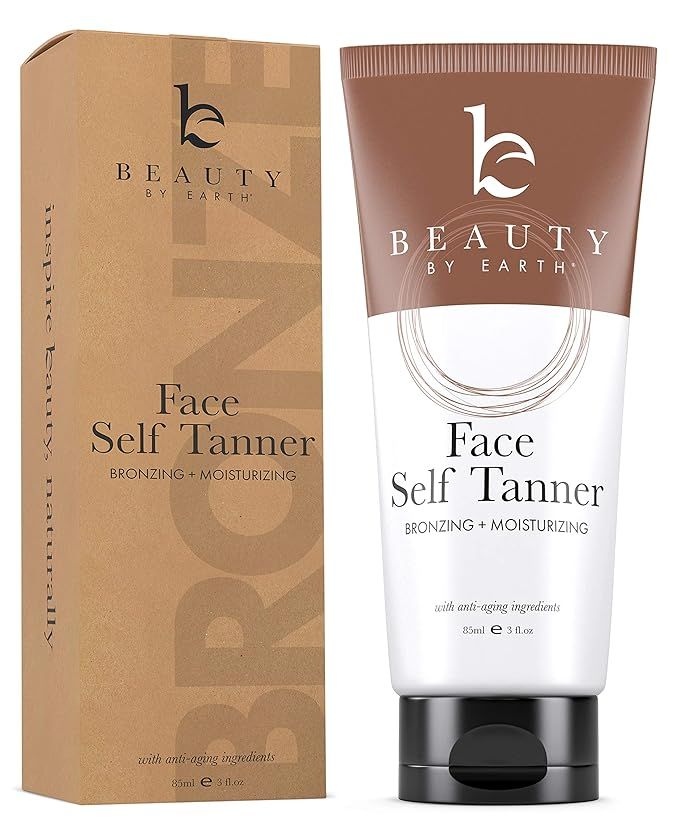 Self Tanner for Face with Organic & Natural Ingredients, Tanning Lotion, Sunless Tanning Lotion f... | Amazon (US)