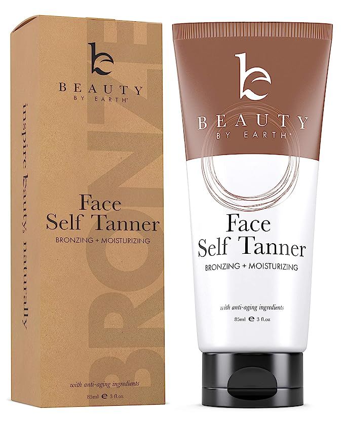 Self Tanner for Face with Organic & Natural Ingredients, Tanning Lotion, Sunless Tanning Lotion f... | Amazon (US)