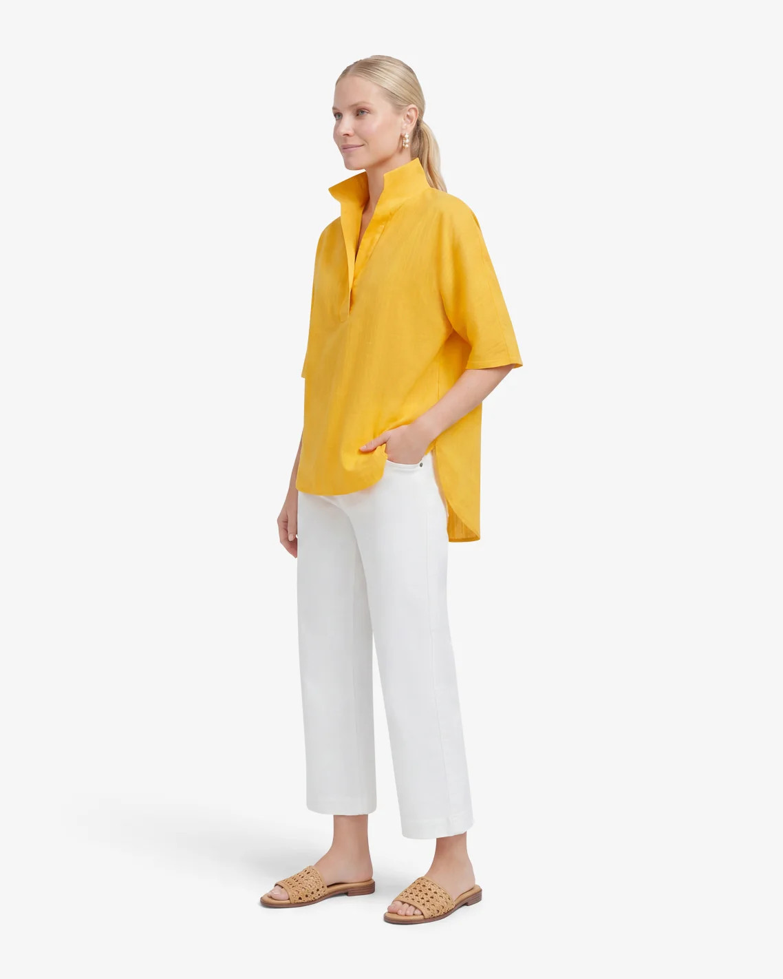 Logan Top in Cotton Dobby | Draper James (US)