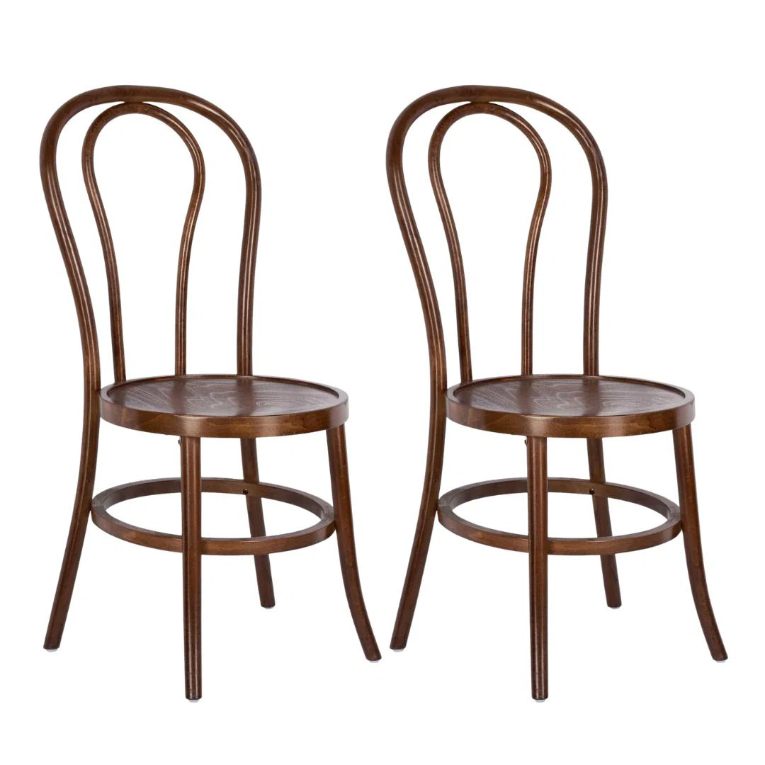 Bentwood Wood Restaurant Chair, 2 Chair Bundle by Chivari (Set of 2) | Wayfair North America