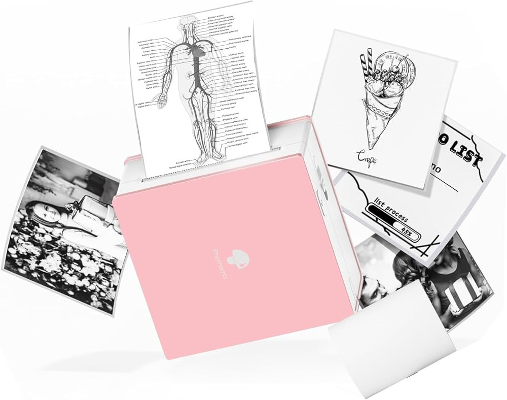 Phomemo Impressora de bolso M02 - Mini impressora de adesivos Bluetooth sem tinta Impressora tér... | Amazon (BR)