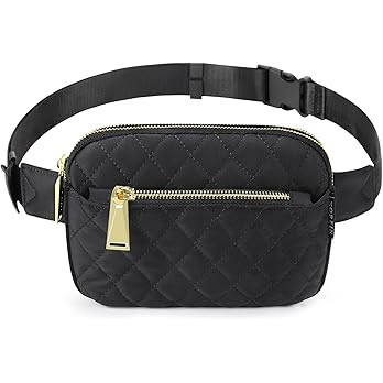 ZORFIN Fanny Packs for Women Men, Crossbody Fanny Pack, Quilted Belt Bag with Adjustable Strap, F... | Amazon (US)