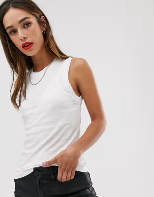 AllSaints Imogen vest in white | ASOS (Global)