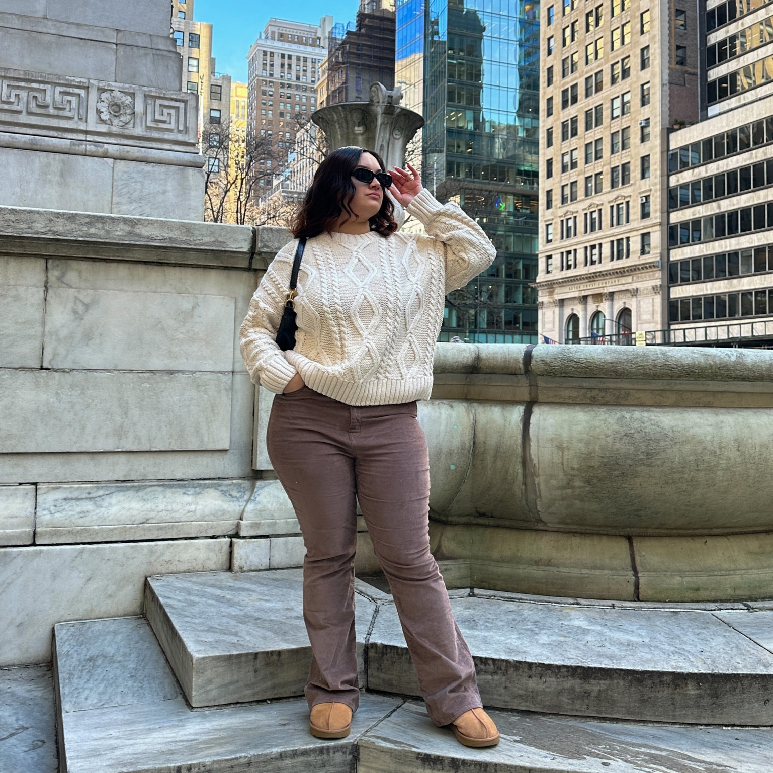 Neutral Style, Minimal Style, Beige Aesthetic, Corduroy Pants, Knit Sweater, Winter Fashion, Winter OOTD, Princess Polly Style, Old Navy Style, Ugg Slippers, Casual Outfit, Casual Style, Timeless Style, Classic Style, Simple Fits, Simple Outfits, Everyday Outfit, Midsize Fashion, Midsize Style. 

#LTKSeasonal #LTKstyletip #LTKcurves
