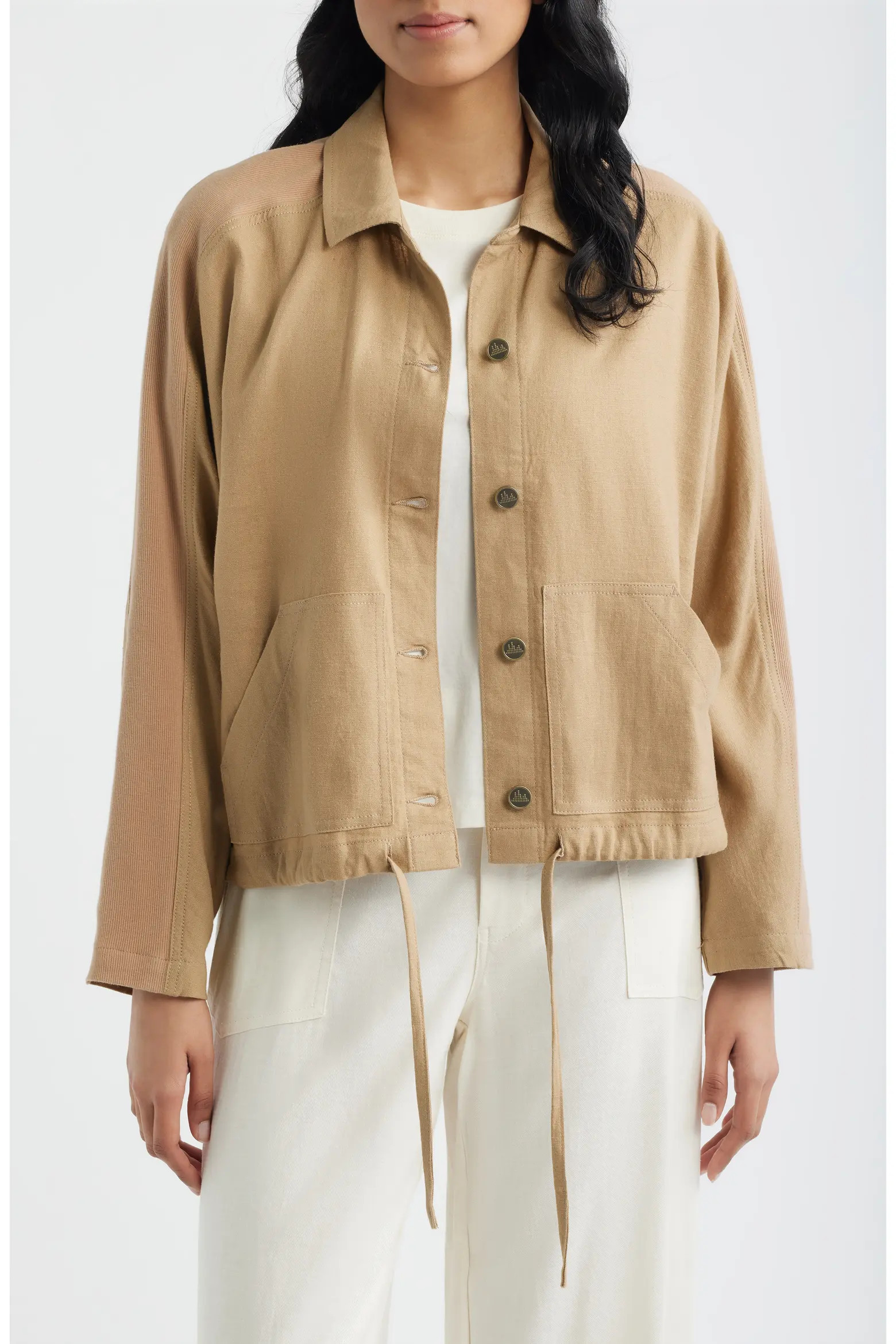 Crop Dolman Sleeve Shirt Jacket (Women) | Nordstrom | Nordstrom