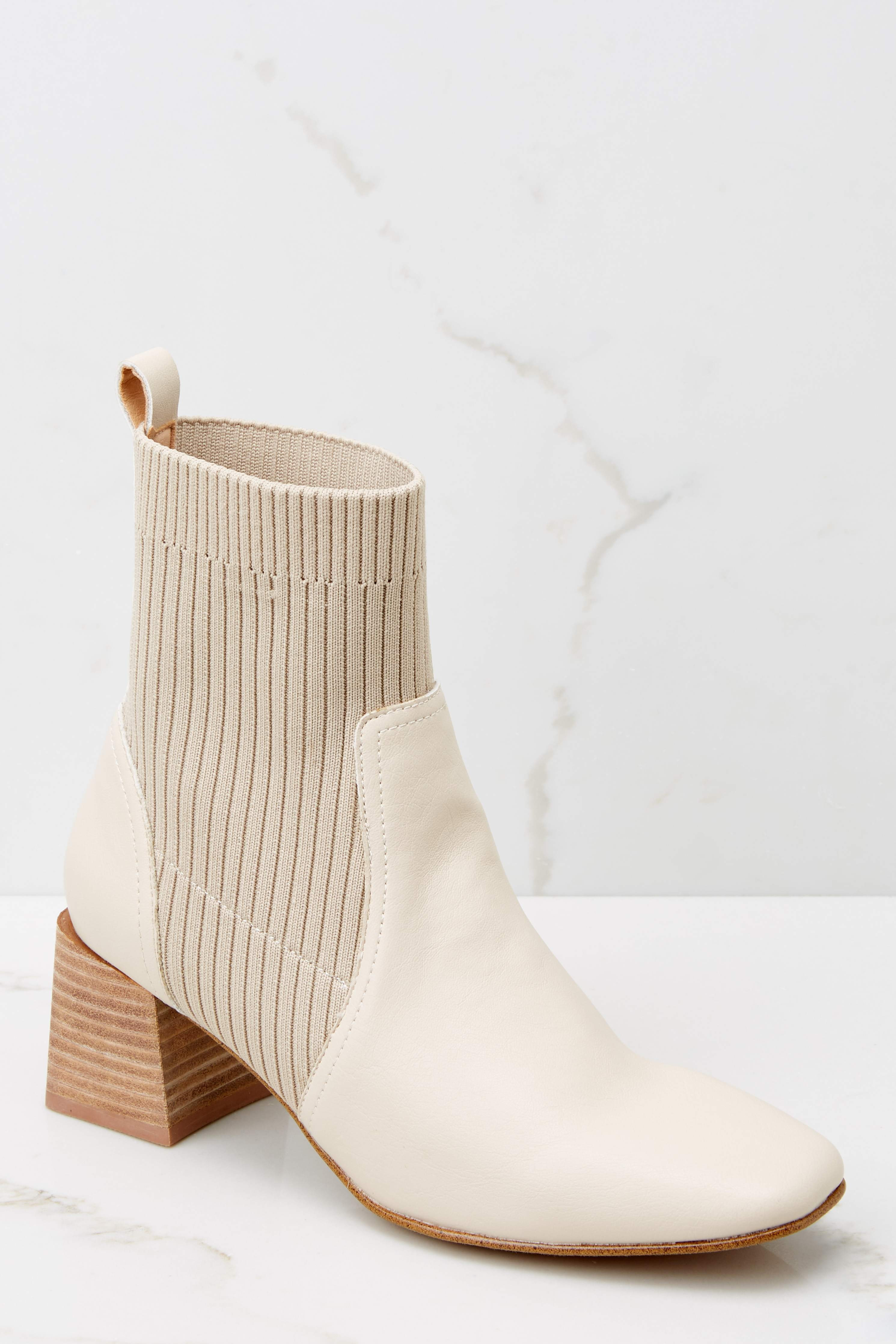 Seal The Deal Sand Ankle Booties | Red Dress 